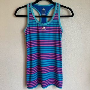 Adidas Women’s Racerback Striped Climalite Tank XS